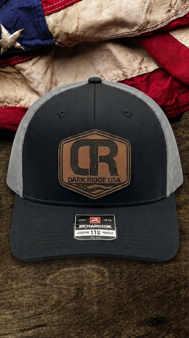 Dark Ridge USA Leather Patch Hat