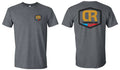 Short sleeve T Grey W/Black Boarder Logo