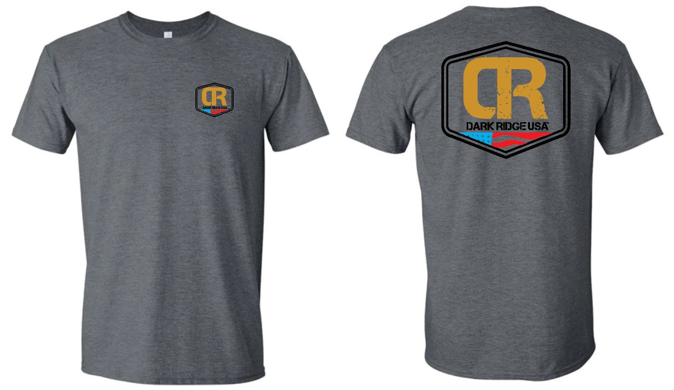 Short sleeve T Grey W/Black Boarder Logo
